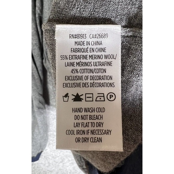 Robert Graham Merino Wool Blend Classic Fit Sweater Mens Size XL V-Neck Pullover - Picture 4 of 14